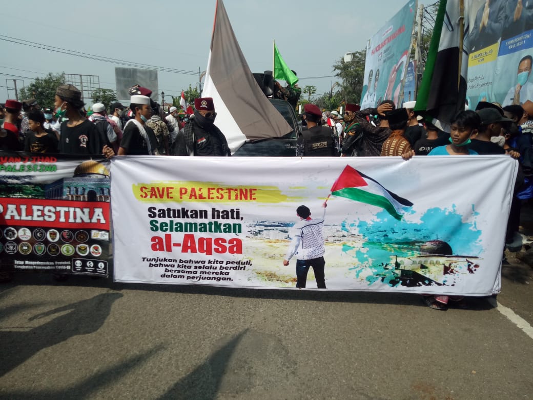 Sejumlah Ormas Islam Unras Bela Palestina di Kompleks Pemkab Bandung