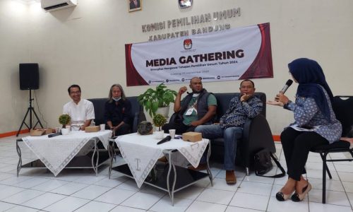 KPU Kabupaten Bandung Gelar Media Gathering Bersama PWI dan IJTI