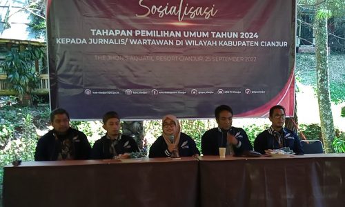 Ketua KPU Cianjur: Wartawan Mitra Penting KPU dalam Sosialisasi Tahapan Pemilu dan Pilkada 2024