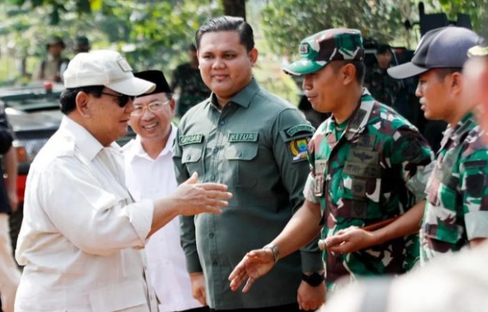 Menhan Prabowo Subianto Tinjau Lahan Pertanian Pangan di Kecamatan Mande