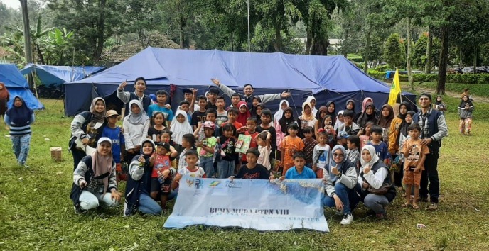 PTPN VIII Selenggarakan Trauma Healing Bagi Anak-anak Korban Gempa Bumi Cianjur