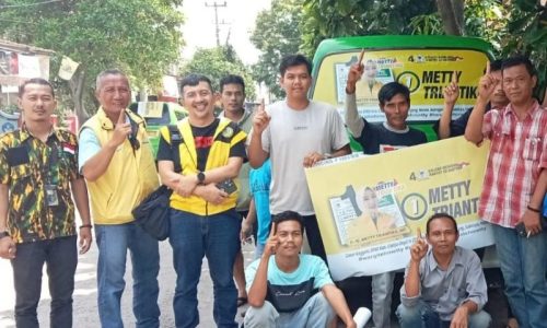 Kampanye Hari Pertama, Pengusaha dan Sopir Angkot Cianjur Dukung Metty Triantika Menang Pileg
