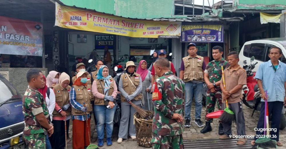 Bersama Warga, Anggota Koramil-0608-05/Cugenang Laksanakan Karya Bakti ...